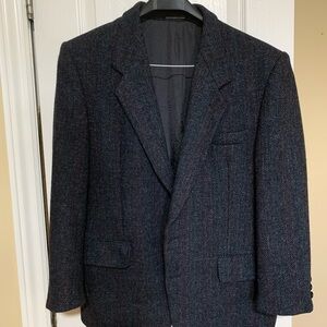 Vintage Moores Navy Harris Tweed Blazer